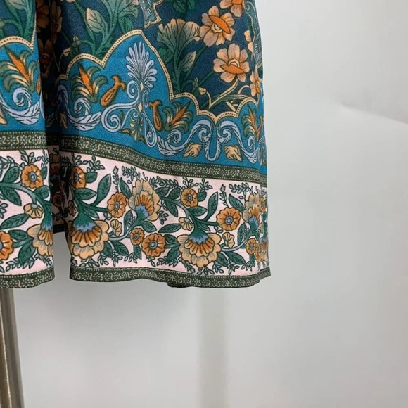 Kara and Kate Women's Floral Button Front Short Sleeve Dress Size L NWT - Picture 5 of 12